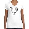 Women's Fine Jersey V-Neck Tee Thumbnail
