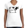 Women's Fine Jersey V-Neck Tee Thumbnail