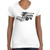 Women's Fine Jersey V-Neck Tee Thumbnail