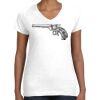 Women's Fine Jersey V-Neck Tee Thumbnail