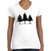 Women's Fine Jersey V-Neck Tee Thumbnail