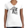 Women's Fine Jersey V-Neck Tee Thumbnail