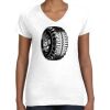 Women's Fine Jersey V-Neck Tee Thumbnail
