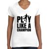 Women's Fine Jersey V-Neck Tee Thumbnail