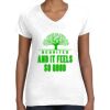 Women's Fine Jersey V-Neck Tee Thumbnail