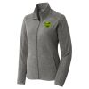 Women's Heather Microfleece Full Zip Jacket Thumbnail