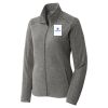 Women's Heather Microfleece Full Zip Jacket Thumbnail