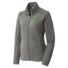 Women's Heather Microfleece Full Zip Jacket Thumbnail