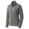 Women's Heather Microfleece Full Zip Jacket Thumbnail