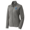 Women's Heather Microfleece Full Zip Jacket Thumbnail