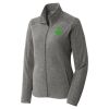 Women's Heather Microfleece Full Zip Jacket Thumbnail