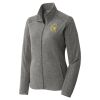 Women's Heather Microfleece Full Zip Jacket Thumbnail