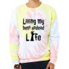 Unisex FWD Fashion Tie-Dyed Crewneck Sweatshirt Thumbnail